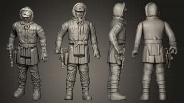 Military figurines Han Solo Hoth Outfit 3d model