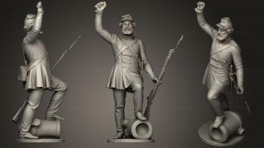 Military figurines A Victorious Danish Soldier 3d model