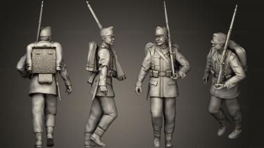 Military figurines Austria soldiers 1 4 3d model