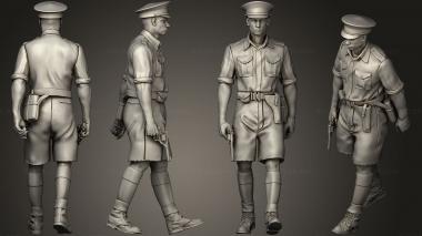 Military figurines British Australia soldiers 2 2 3d model