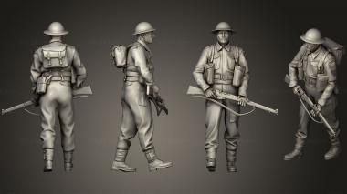 Military figurines British soldiers 215 1 3d model