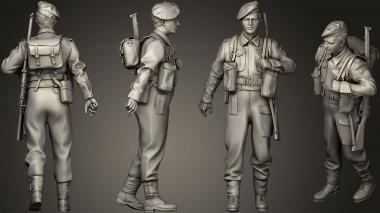 Military figurines British soldiers 215 4 3d model
