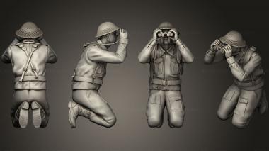 Military figurines British soldiers ARTILLERY 2 3d model