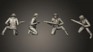 Military figurines British soldiers ARTILLERY 2 1 3d model