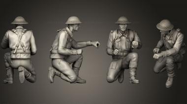 Military figurines British soldiers ARTILLERY 2 2 3d model