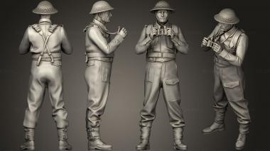 Military figurines British soldiers ARTILLERY 2 3 3d model
