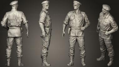 Military figurines General in ambush camouflage 0923 3d model