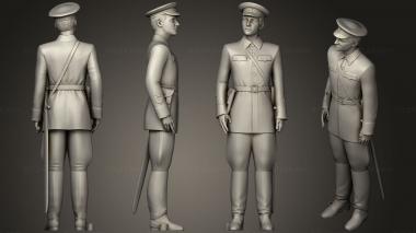 Military figurines Man in military uniform 0116 3 3d model