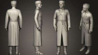Military figurines Man in military uniform 0116 4 3d model