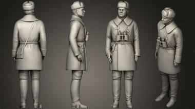 Military figurines Man in military uniform 0116 5 3d model