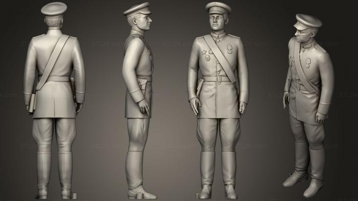 Military (Мужчина в военной форме 0116 8, STKW_0476) 3D модель для ЧПУ станка