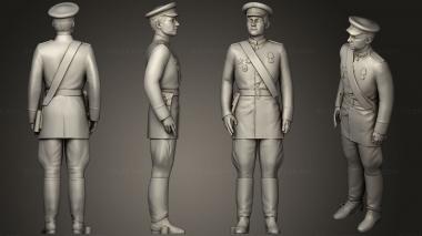 Military figurines Man in military uniform 0116 8 3d model