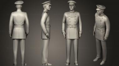 Military figurines Man in military uniform 0116 9 3d model