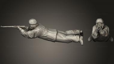 Military figurines soldiers 2 Russia 02 3d model