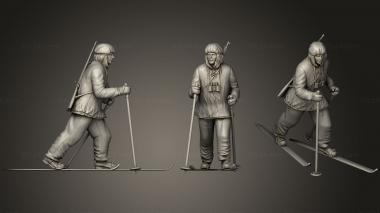 Military figurines soldiers 2 Russia 04 3d model