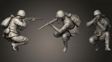 Military figurines soldiers 2 Russia23 4 3d model