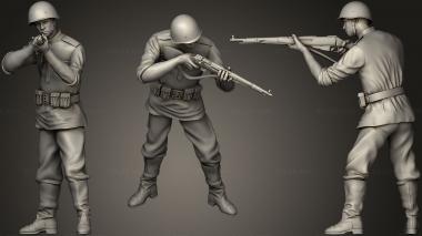 Military figurines soldiers 2 Russia23 5 3d model