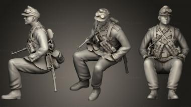 Military figurines soldiers Afrika Korps03 3d model