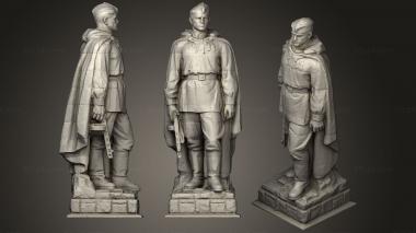 Military figurines Soviet Soldier Monument 3d model