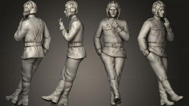 Military figurines Tank Crew 2 Russia 02 3d model