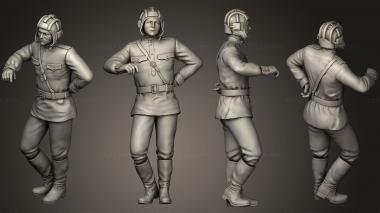 Military figurines Tank Crew 2 Russia 03 3d model