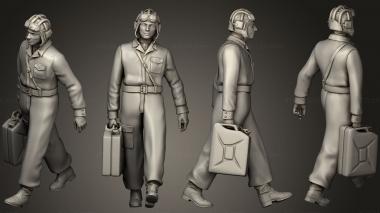 Military figurines Tank Crew 2 Russia 04 3d model