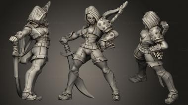Military figurines Aline the Bold 3d model