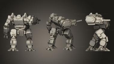 Military figurines American Mecha  Fire Breathing Reptile 3d model