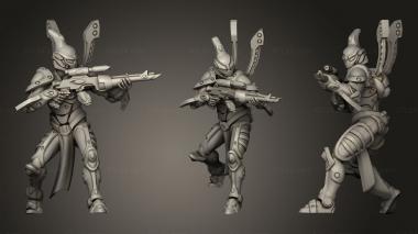 Military figurines Amish space elf guard 3 3d model