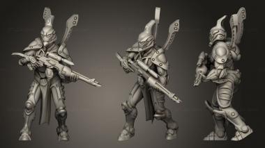 Military figurines Amish space elf guard 5 3d model