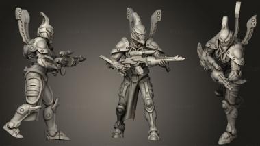 Military figurines Amish space elf guardian 1 3d model