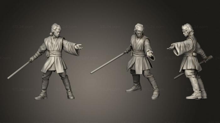 Military figurines (Anakin with sword, STKW_0600) 3D models for cnc