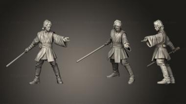 Military figurines Anakin with sword 3d model