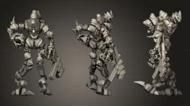 Military figurines Armored Alien 3d model