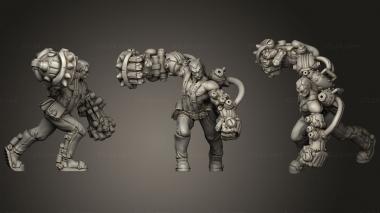 Military figurines Armourer Male Human 3d model
