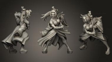 Military figurines Asuka Geisha Assassin 3d model