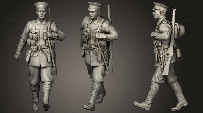Military figurines (australia soldiers ww1 4, STKW_0629) 3D models for cnc
