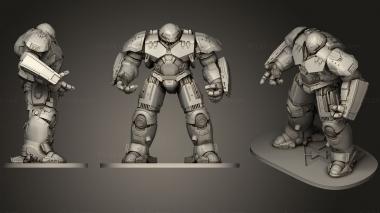 Military figurines avengers hulkbuster 3d model