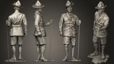 Military figurines Baden Powell Jambo fixed 3d model