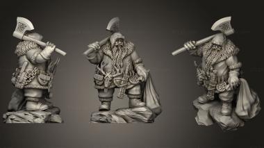 Military figurines Barbarian merchant 3d model
