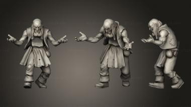 Military figurines Bartender 3d model