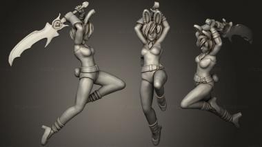 Military figurines Battle Bunny Riven 3d model