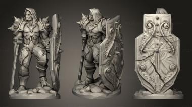 Military figurines Battlebuilt Bladesman 3d model