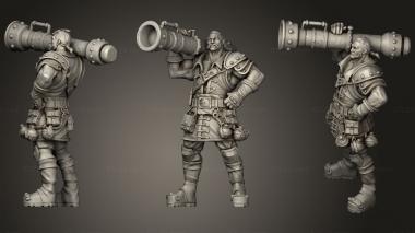 Military figurines Bayard Ironblast 3d model