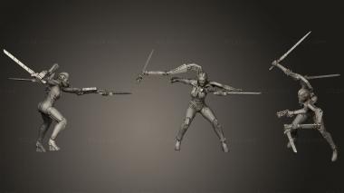 Military figurines Bomber Girl Zoe Razor 3d model