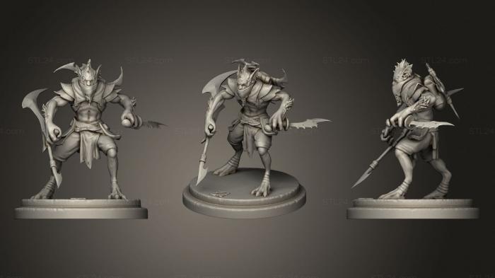 Military figurines (Bounty Hunter Dota2, STKW_0674) 3D models for cnc