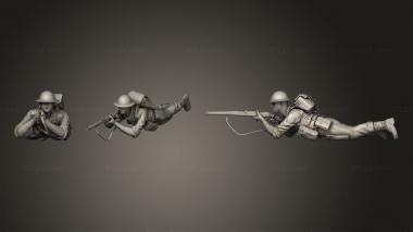 Military figurines british soldiers  2 001 3d model