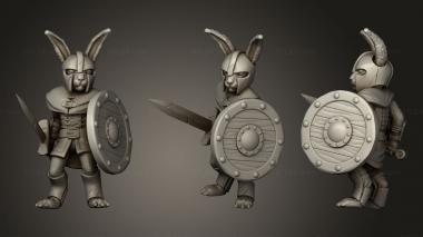 Military figurines Bunny Soldier (Medium) 3d model