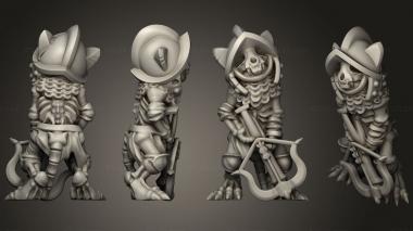 Military figurines Cat Arbalester 3d model