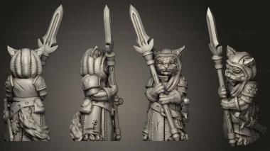 Military figurines Cat Soldier 3d model